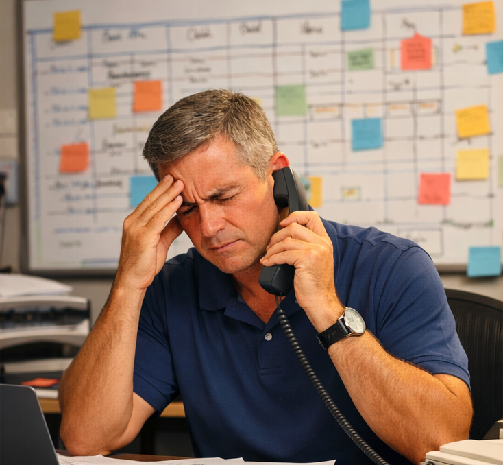 Dispatcher managing field operations